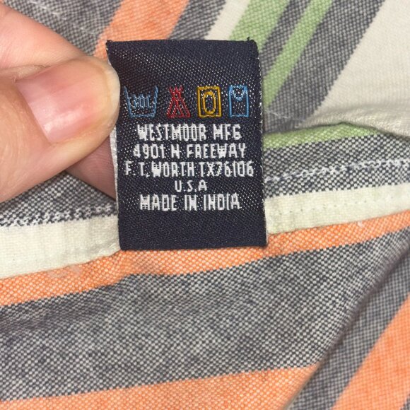 Rough Stock by Panhandle Slim Multicolor Striped Western Shirt - Size M - Picture 14 of 14